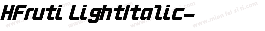 HFruti LightItalic字体转换